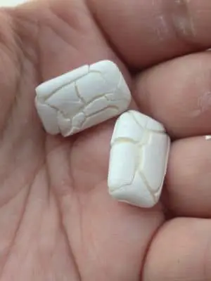 Two Pieces of Broken Gum